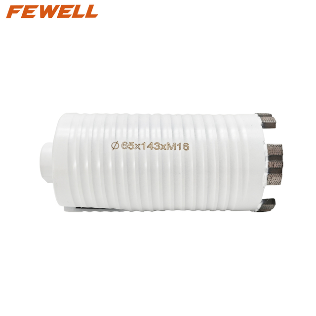 Premium Quality Laser Welded 65*10*143*M16 Segmented Turbo Arix Segments Diamond Core Drill Bit for Drilling Concrete