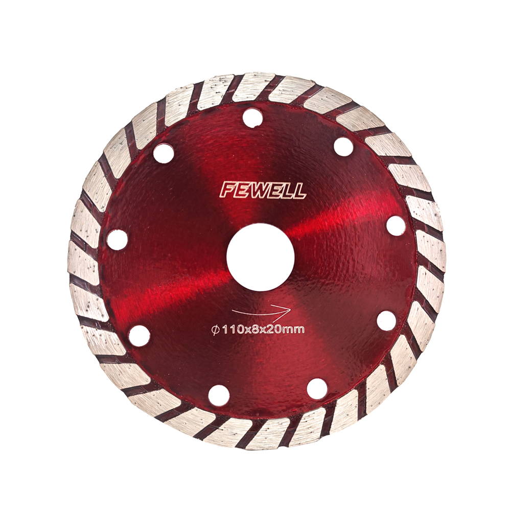 DIY Economic Grade Hot Press 4.3in Diamond Saw Blade 110MM Turbo for General Purpose for Brazilian Market