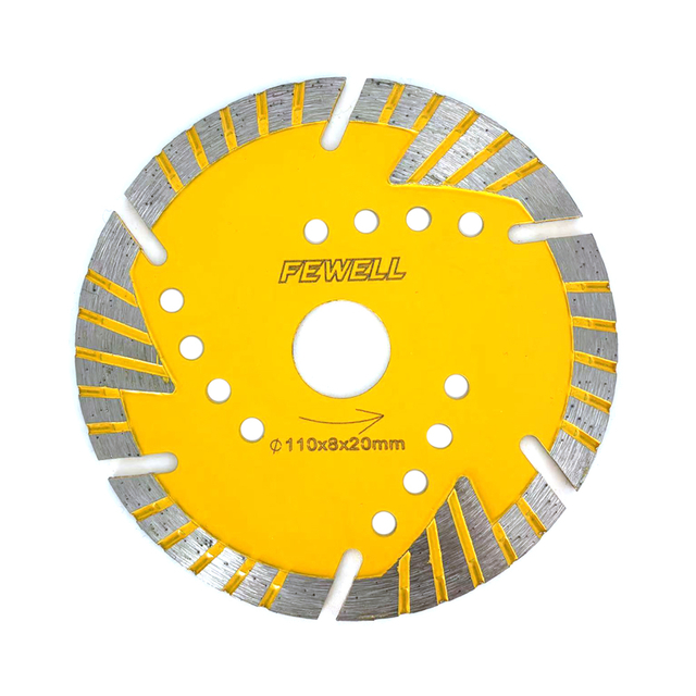 Economic Grade 110MM Diamond Saw Blade 4.3in MG Turbo with Protection Teeth for General Purpose for Market in Brazil