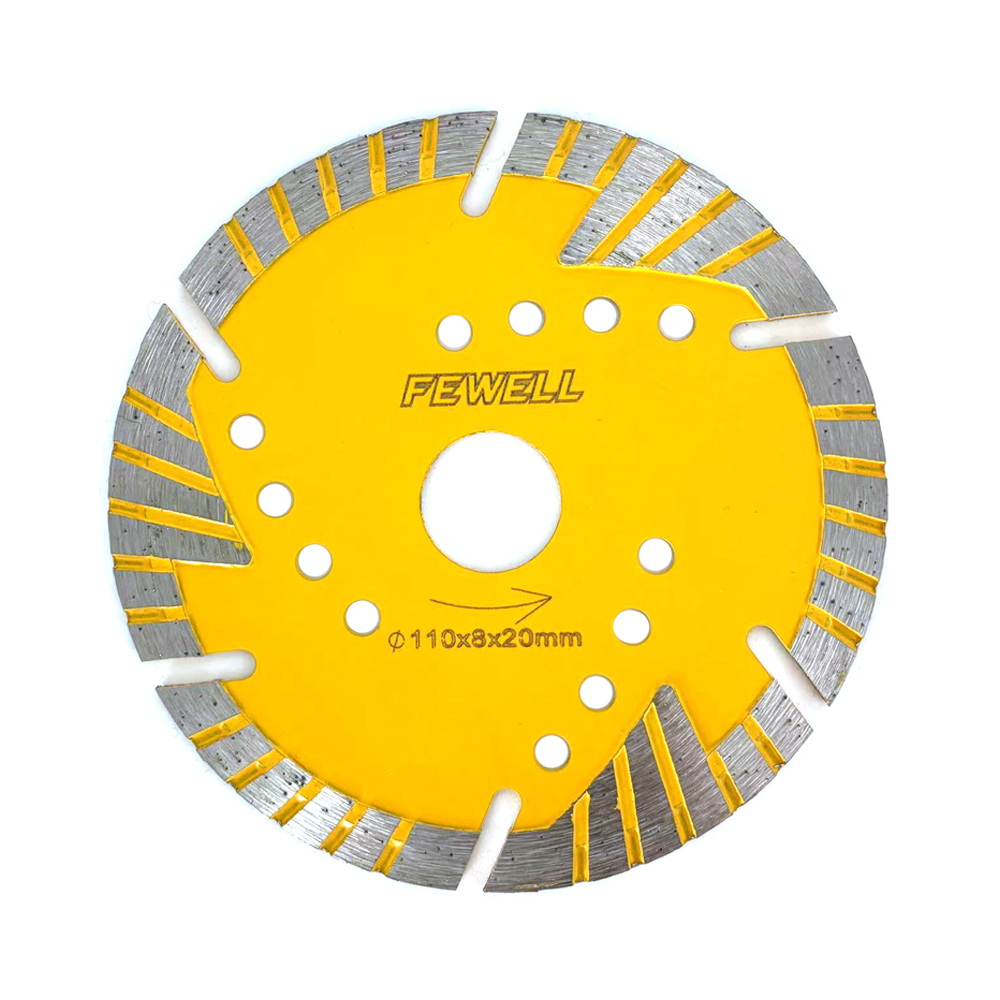 Economic Grade 110MM Diamond Saw Blade 4.3in MG Turbo with Protection Teeth for General Purpose for Market in Brazil