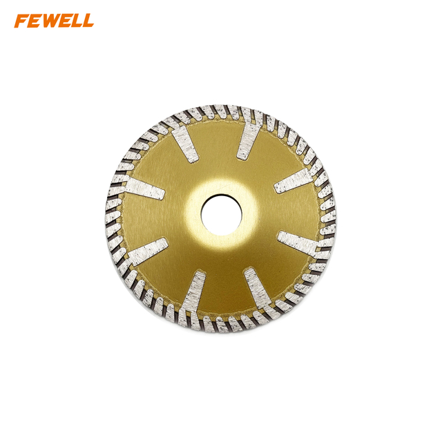 5 Inch Hot Press 125mm T Shape Stretched Bowl-type Turbo Granite Saw Blade for Fast Cutting Granite Stone