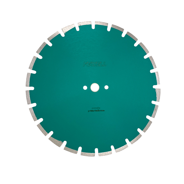 Professional 400-450mm 16-18inch Laser Welded Saw Blade with Deep Segments for Asphalt Road Cutting