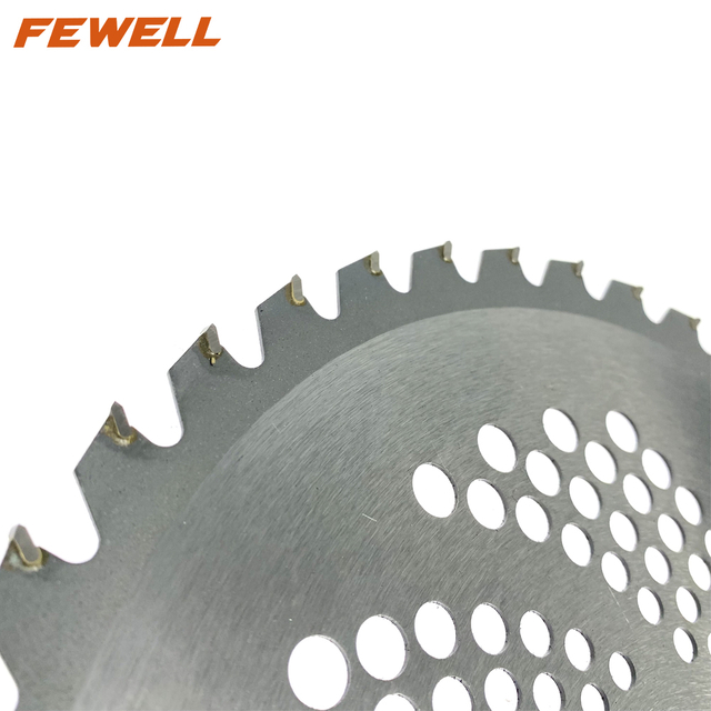 High Quality 10inx40T Garden tool 255*1.5*25.4 Trimmer head TCT saw Blade for cutting brush grass