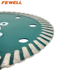 High quality 105*2.2*10*22.23/M14 aluminum flange 4inch Hot Press diamond fine turbo saw blade for cutting granite