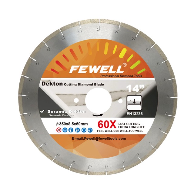 Professional 45 Degree Tile Blade 14 Inch 350*2.0*8.5*60mm Diamond Blade Cutting for Dekton Tile Ceramic