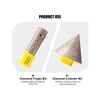 FEWELL 11pcs Diamond Tile Hole Saw Kit with 5/8-11,Diamond Core Drill Bit Set for Porcelain Ceramic Tile Marble Granite