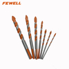 High quality 7pcs(3mm,4mm,5mm,6mm,8mm,10mm,12mm) triangle shank spiral drill bit for wall concrete brick