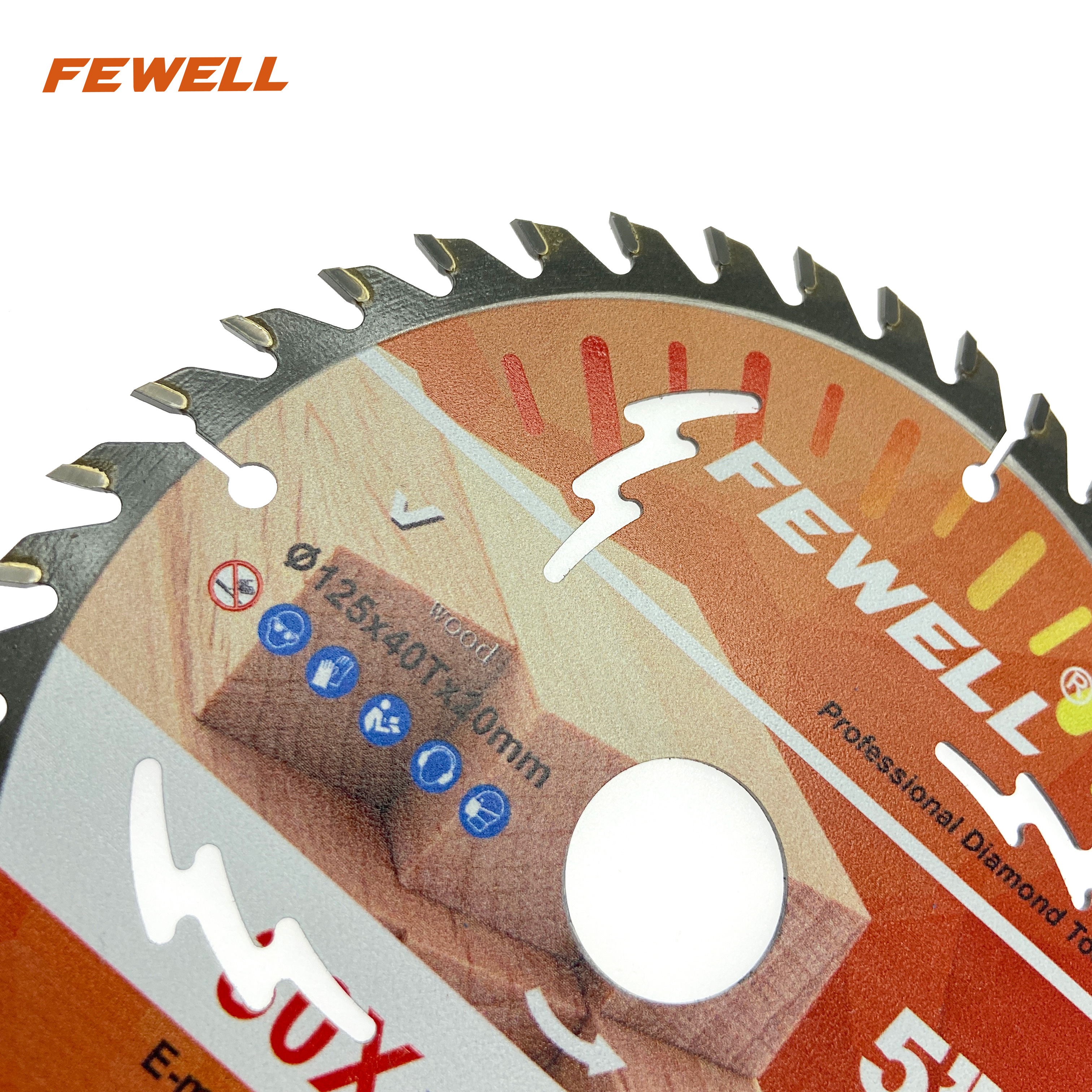  High quality 5inch 125*1.6*40T*20mm tct circular saw blade for cutting wood