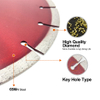 High quality 4-12inch 105-300mm hot press 10mm height segmented diamond saw blade for cutting general purpose , stone , brick and concrete