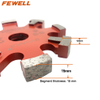 Premium quality 120/130*15/17*10*22.23mm Wall Floor heating Grooved Crack Chaser Diamond Tuck Point Saw Blade for grooving concrete