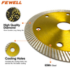 High quality hot press 4inch 105*10*20mm super thin turbo diamond saw blade for cutting tile porcelain 