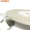 7inch 180*M14 flange double side triangle shape tools electroplated diamond saw blade for cutting and polishing marble granite 