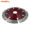 High quality 4-12inch 105-300mm hot press 10mm height segmented diamond saw blade for cutting general purpose , stone , brick and concrete