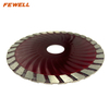 High quality 4/4.5/5inch 105/115/125*8*22.23mm Hot press sintered Wave turbo diamond saw blade for cutting concrete
