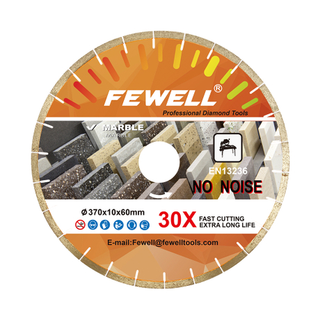 High quality Silver Brazed sandwich Silent steel 14-18inch 370/420/450*10*60mm diamond saw blade disc for wet cutting marble