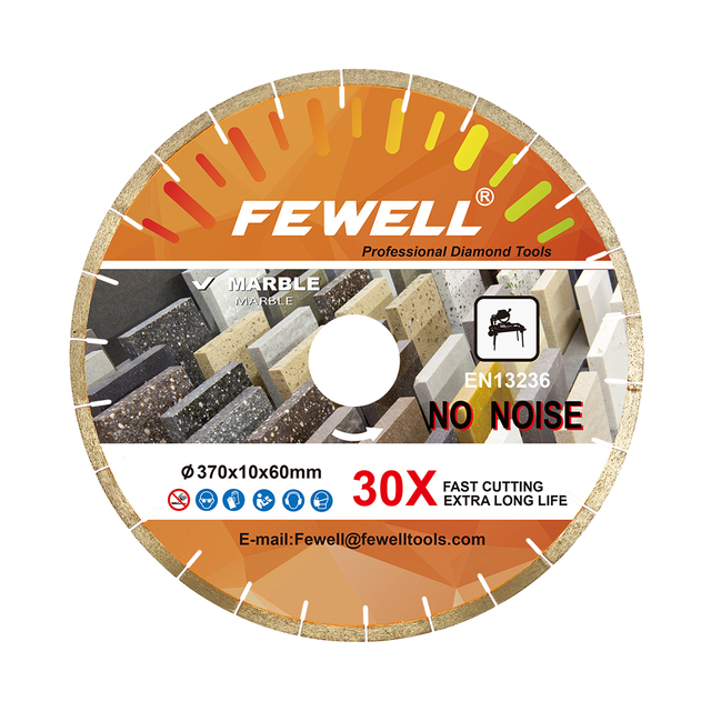 High quality Silver Brazed sandwich Silent steel 14-18inch 370/420/450*10*60mm diamond saw blade disc for wet cutting marble