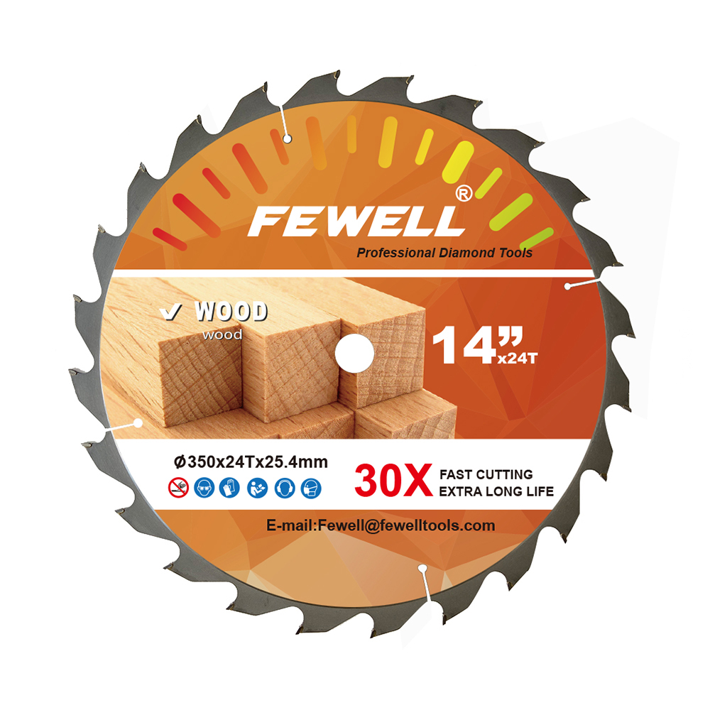 High quality 350*3.2*24T*25.4 tct circular saw blade for wood cutting