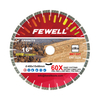 Premium quality 14/16inch 350/400*15/20*60 with 50mm ring Silver Brazed arix arrow tip segment diamond saw blade for cutting granite