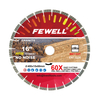 Premium quality 14/16inch 350/400*15/20*60 with 50mm ring Silver Brazed silent steel core arix segment turbo diamond saw blade for cutting granite