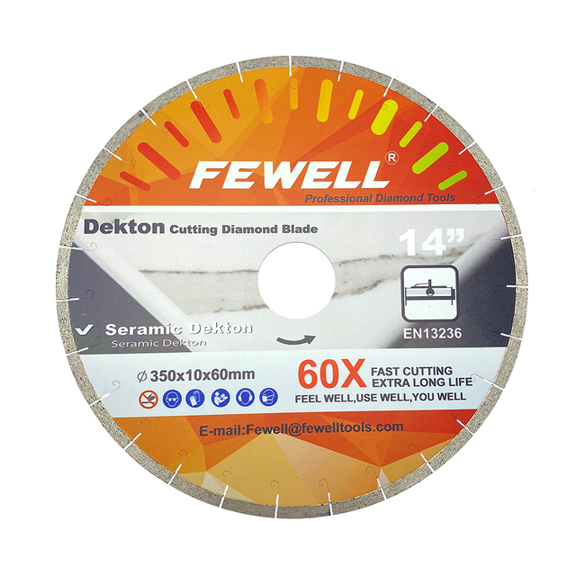 High quality Silver brazed 14/16inch 350/400*10*60mm J-slot segmented diamond saw blade for cutting Dekton