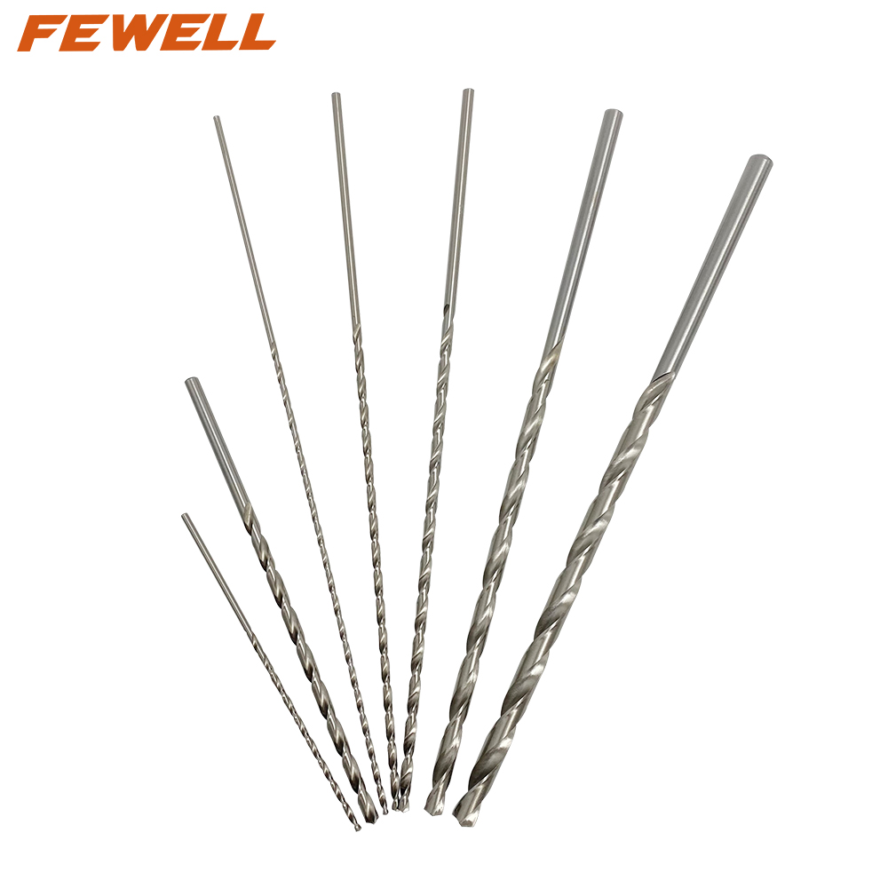 High quality 4241 straight shank HSS 3-12mm extra long twist drill bits for drilling wood,thin iron metal,Insulated foam board
