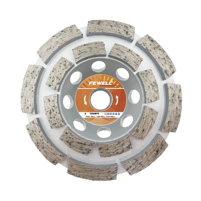 High quality 4/7inch 100/180*5*M16 cold press sintered 4inch diamond cup grinding wheel for concrete stone