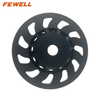 High quality 5inch 125/130*5mm Silver Brazed diamond cup diamond grinding wheel for concrete stone