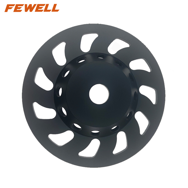 High quality 5inch 125/130*5mm Silver Brazed diamond cup diamond grinding wheel for concrete stone