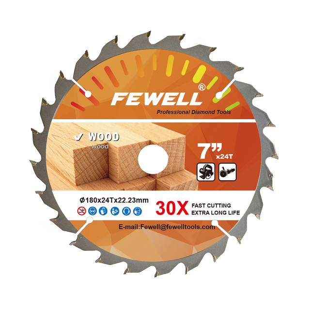 High quality 7inch180mm*24T/30T/40T/60T tct circular saw blade for wood cutting