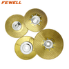 High quality 7inch 180*22.23 flange single side triangle shape electroplated diamond saw blade for marble 
