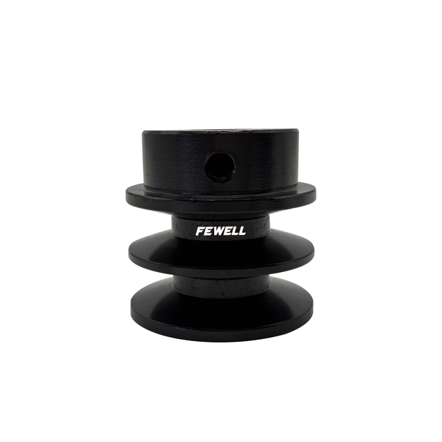 Gasoline Engine Iron Pulley Double Groove 20mm/28mm Bore 52mm Outer Diameter