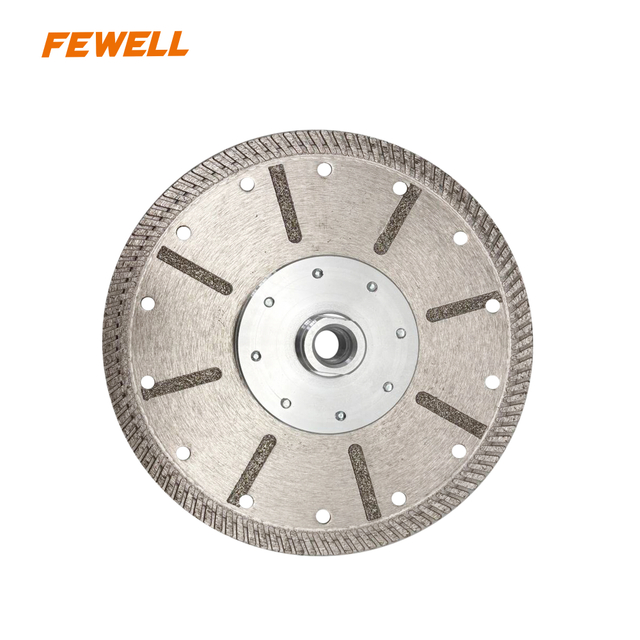 7inch M14 Thread Single Side 180mm Diamond Electroplated Turbo Fast Cutting Granite Marble Stone