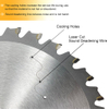 High quality 135/150*30T*20mm TCT disc circular saw blade for cutting metal steel