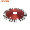  High quality Laser welded 115/125*12*22.23mm 4.5/5inch diamond segmented turbo saw blade for cutting concrete