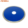 DIY Cold press 4-9inch 105-230*5mm diamond continuous rim saw blade for cutting ceramic tile marble