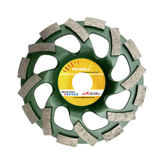 DIY cold Press 5inch 125*8*22.23mm diamond grinding cup wheel for grinding concrete block