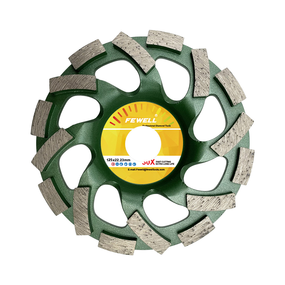 DIY cold Press 5inch 125*8*22.23mm diamond grinding cup wheel for grinding concrete block