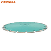 High quality laser welded 14in 350mm laser welded deep drop diamond saw blade for wet cutting asphalt