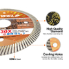 High quality hot press 4inch 105*10mm thin turbo diamond saw blade for cutting tile bricks granite concrete marble
