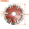 Premium quality 115mm underfloor heating 15mm Thickness V Groove Diamond circular saw Tuck Point Blade For cutting Hard Concrete cement