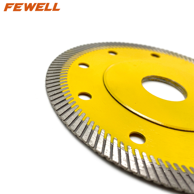 Hot Press 4 1/2 inch 115*10*22.23mm super thin turbo diamond disc saw blade for cutting ceramic tile porcelain