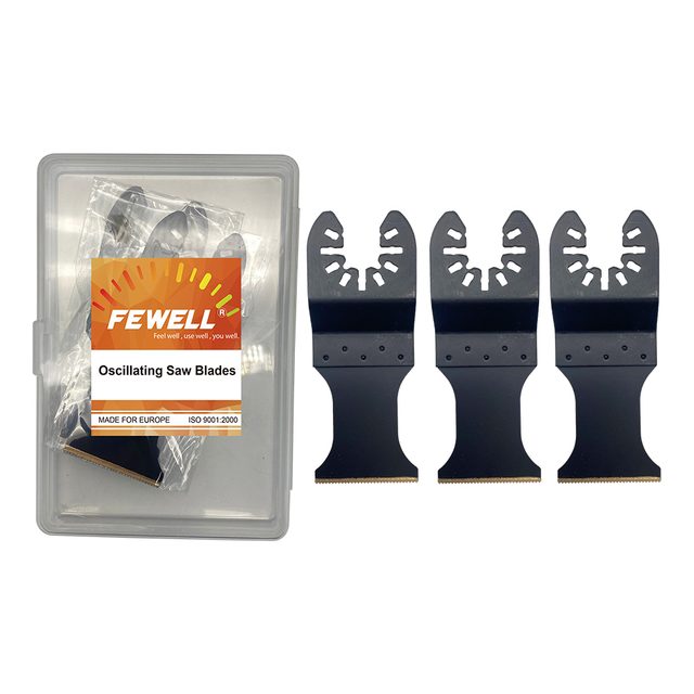 3PCS 34mm HCS Bi-metal Multi Tool Oscillating Saw Blade set for Wood and plastic Cutting 