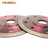 Hot press 115mm super ultra thin turbo diamond wheel saw blade for cutting ceramic tile porcelain