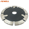 High quality Cold Press sintered 5inch 125*6.4*12*22.23mm diamond wall groove tuck point saw blade with protection teeth for cutting concrete wall floor