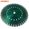 High quality Laser welded 14inch 350*3.4*10*25.4mm + pin hole with 7pcs TCT protection teeth and cooling hole diamond saw blade for cutting concrete beton