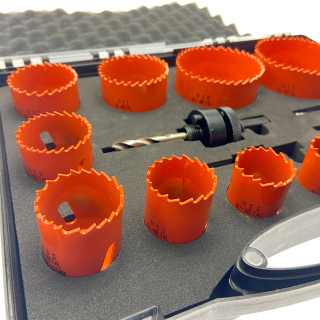 High quality 12PCS Drill Bits Bi-Metal Industry Hole Saw set with Blow Box Tool Core Drill