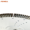 High quality Hot Press 12inch 300*3.2*15*20mm with reinforced center diamond segmented turbo blade for cutting granite