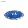 High Quality M14 Aluminum Flange 4 Inch 125MM Hot Press Diamond Turbo Saw Blade for Cutting Granite Concrete