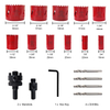 High Quality 16PCS Bi-Metal Industry Hole Saw Set with Box for Metal, Wood, PVC, Plastic, Drywall, Steel, Aluminum Alloy, Plasterboard