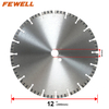 Hot press 12/14in 300/350*10*25.4mm segmented turbo disc diamond saw blade for cutting stone,bricks and block, general purpose